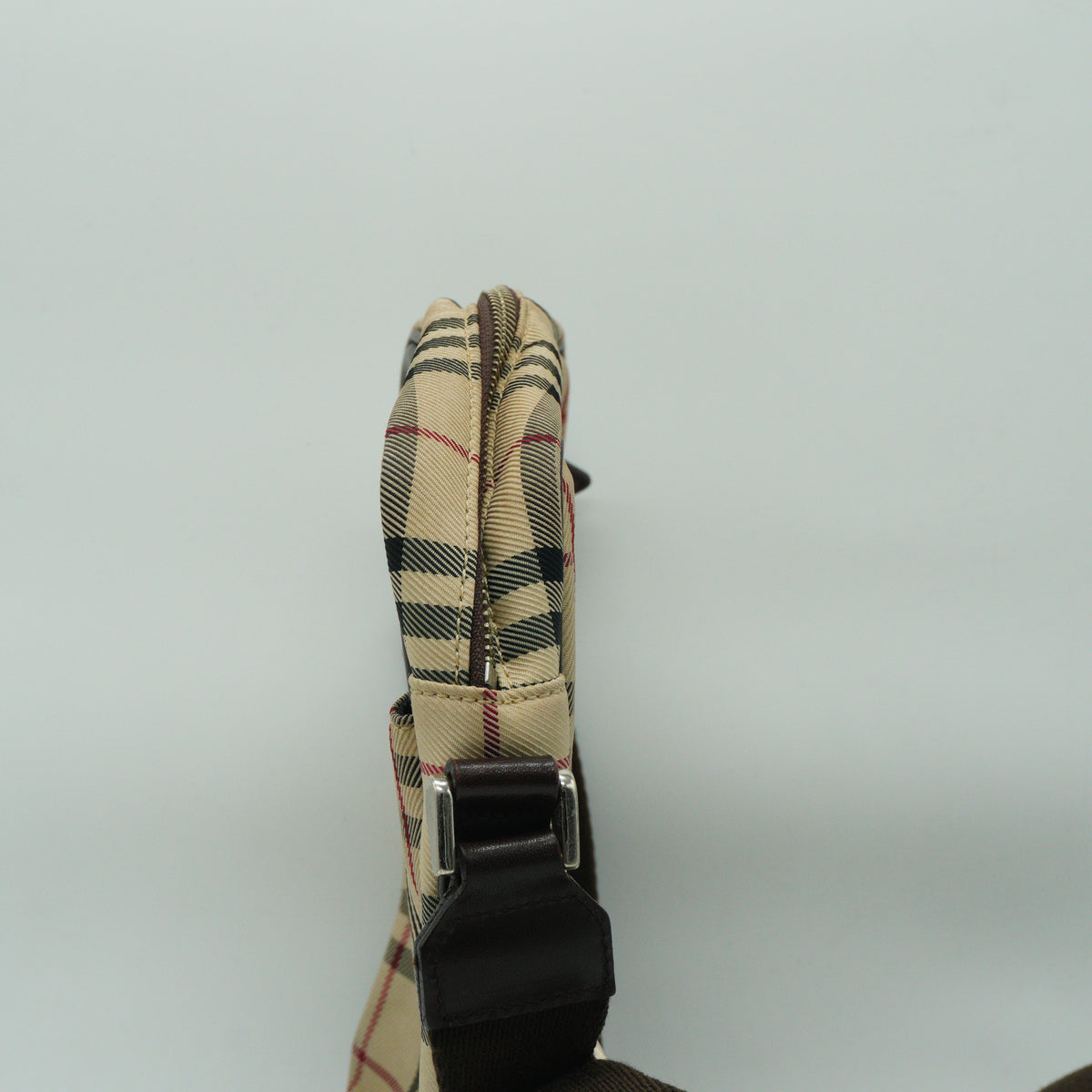 Burberry	Nova Check Canvas and Leather Crossbody Messenger Bag SHW