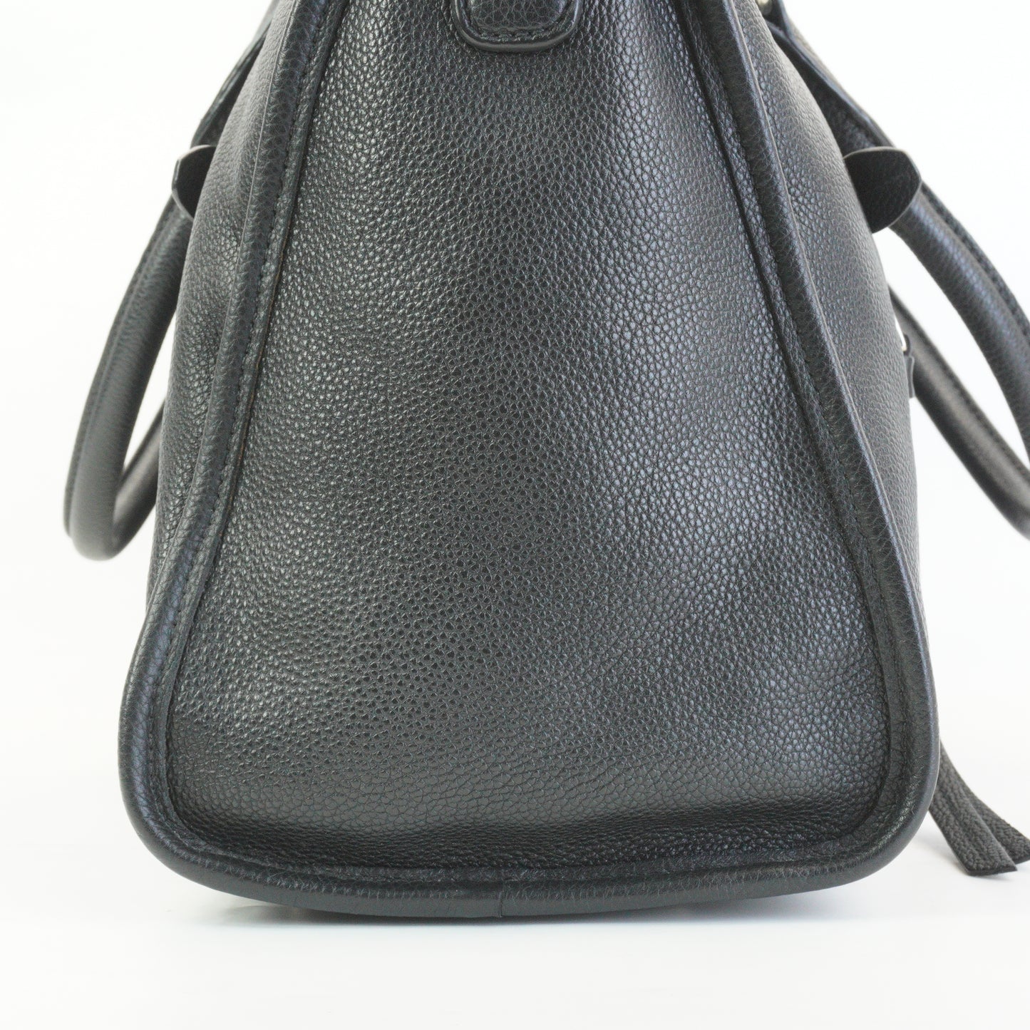 Prada Vitello Phenix Black Leather Zip Tote Bag SHW