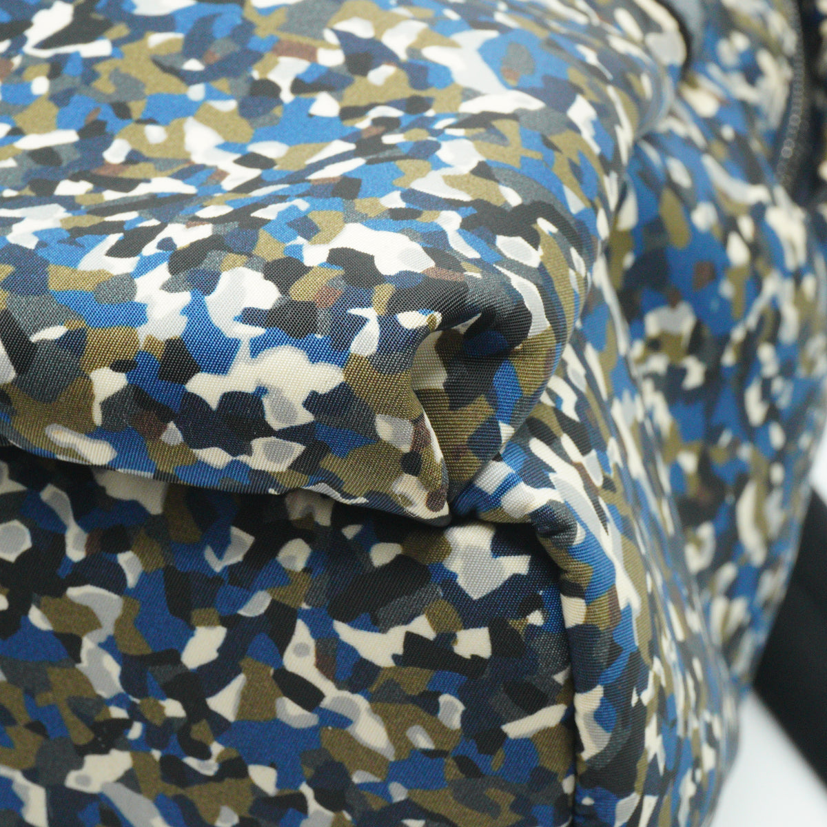 Fendi Monster Eyes Blue and Green Camouflage Large Backpack