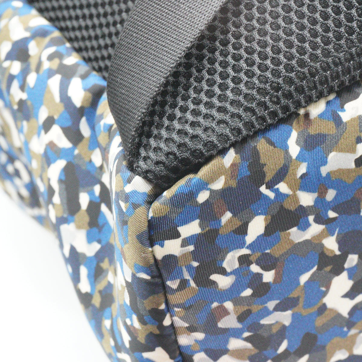 Fendi Monster Eyes Blue and Green Camouflage Large Backpack