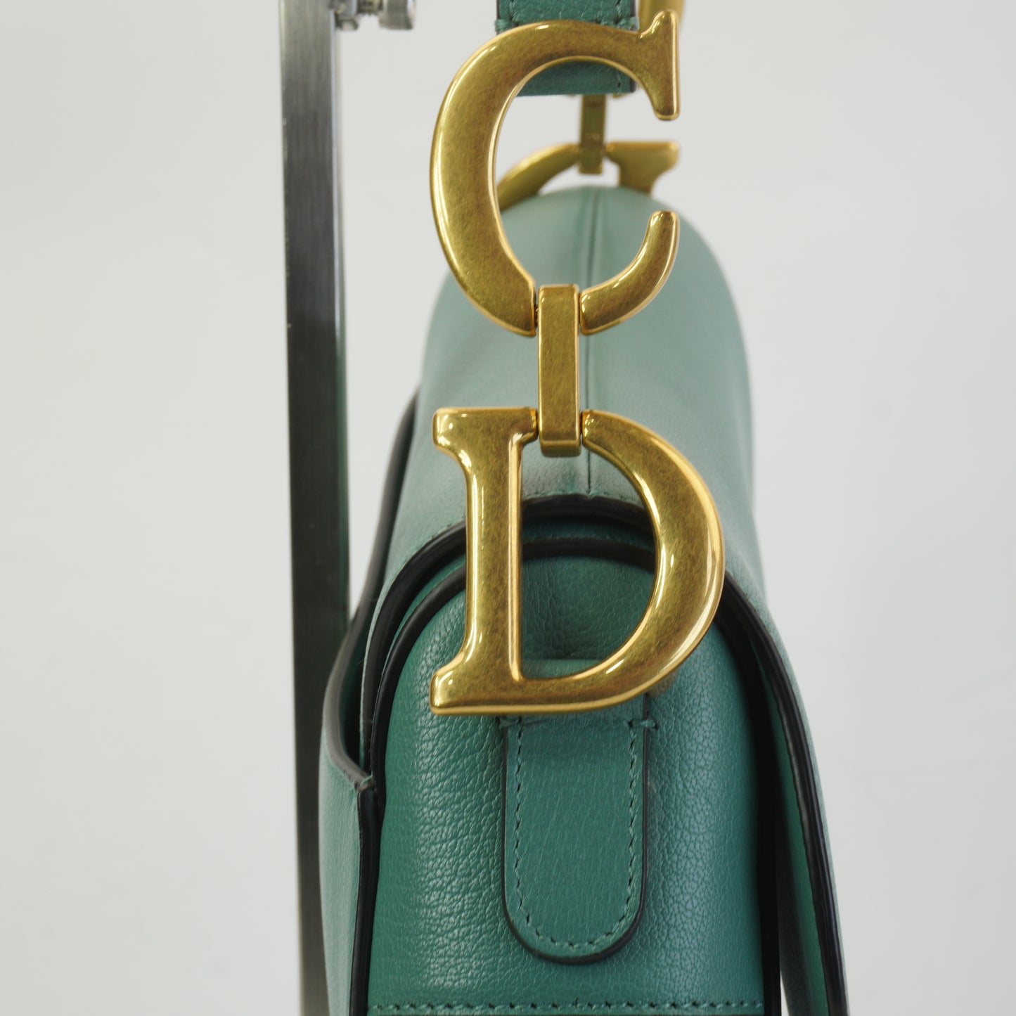 Dior	Saddle Dusty Jade Medium GHW