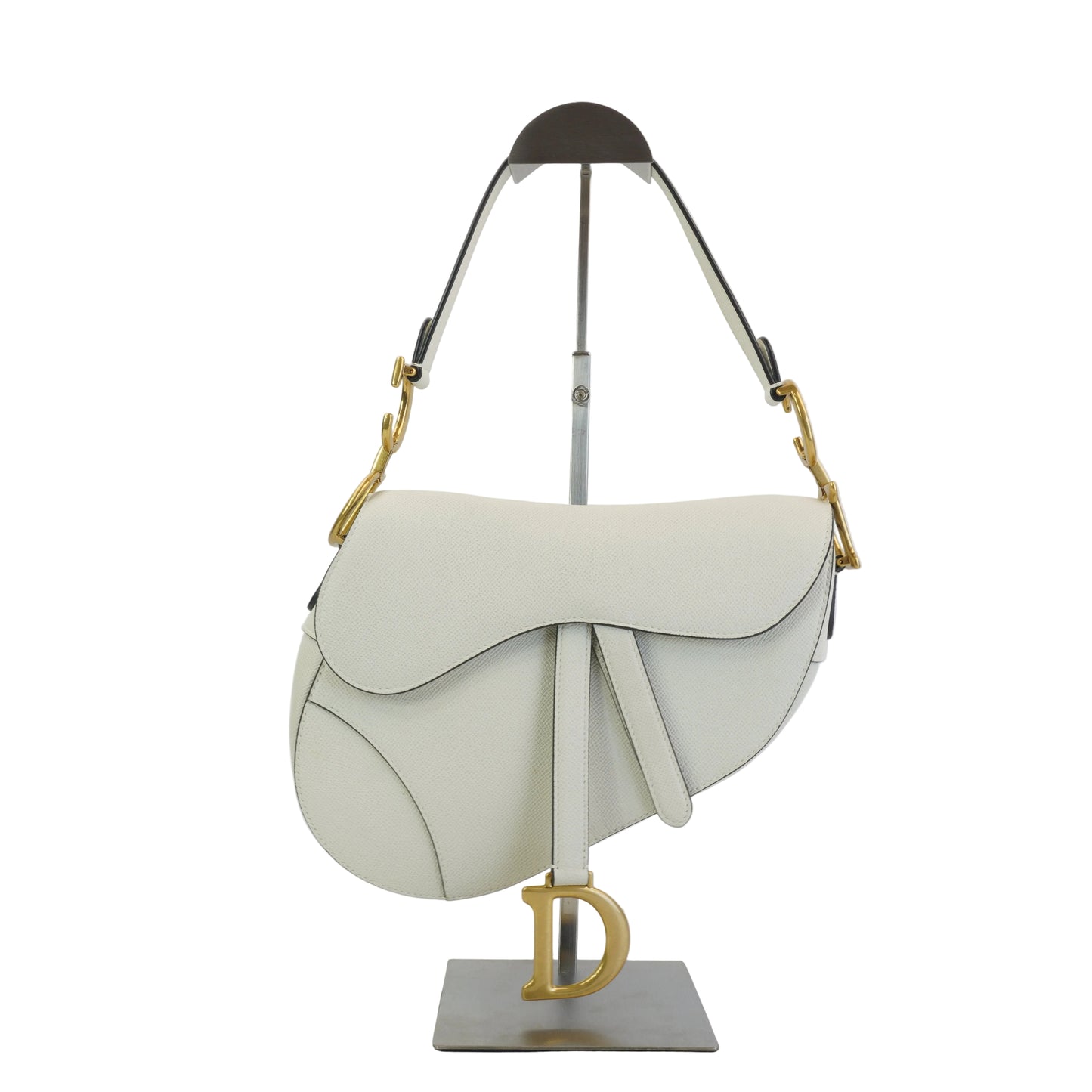 Dior	Saddle White Medium GHW