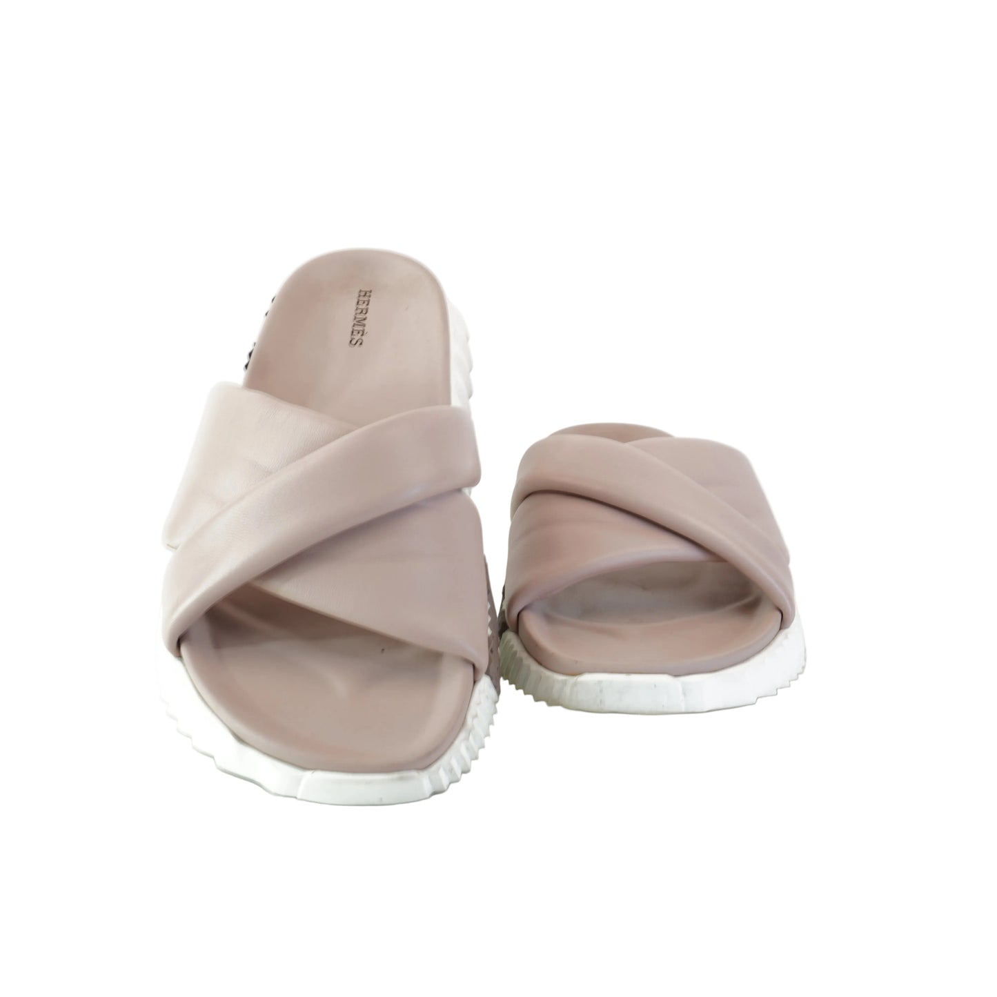 Hermes Infra Sandals in Rose size.39