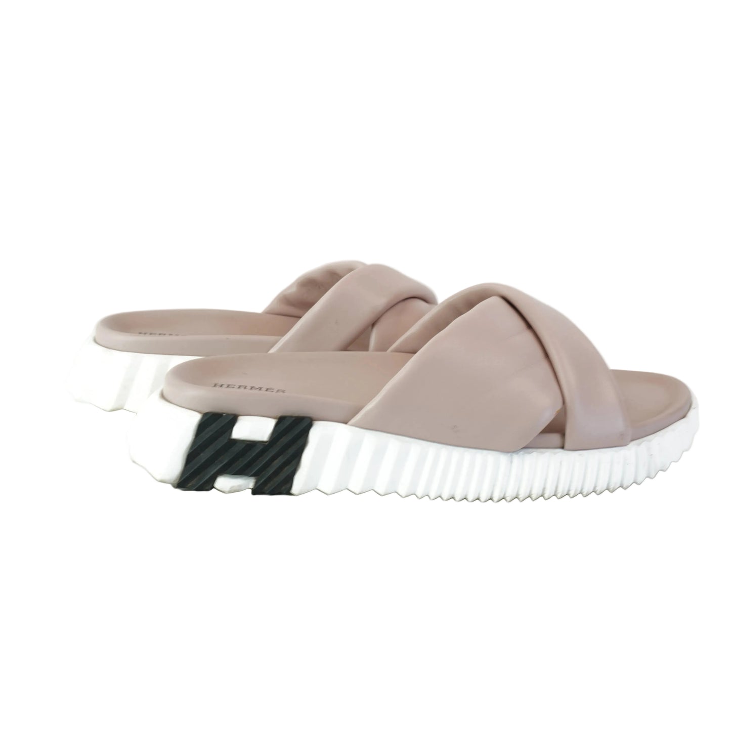 Hermes Infra Sandals in Rose size.39