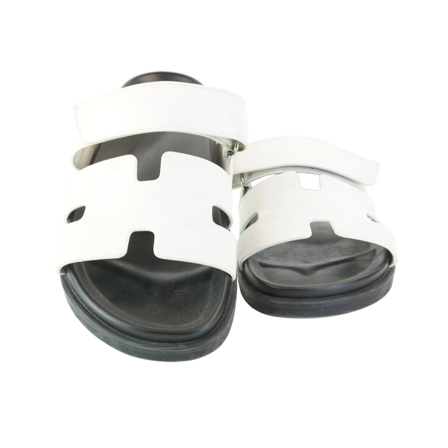 Hermes Chypre Sandals Black&White size 39