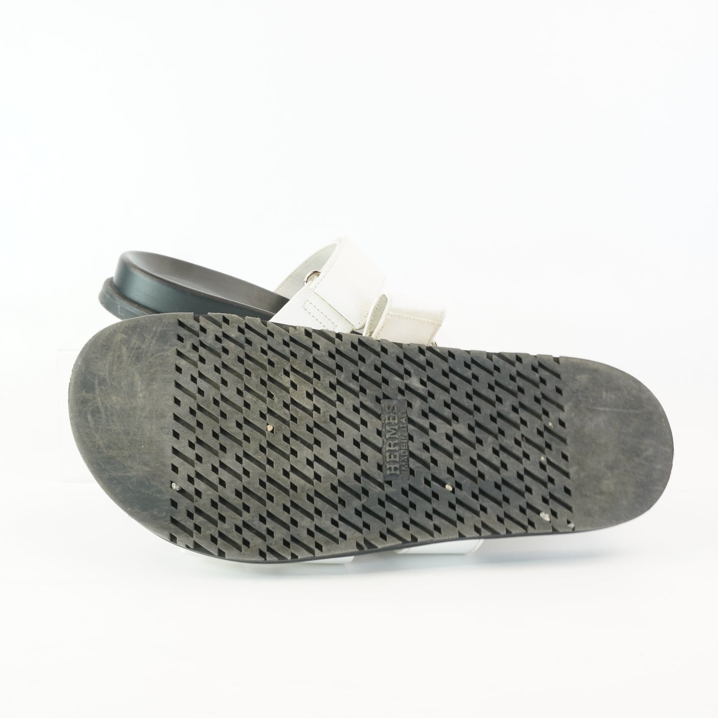 Hermes Chypre Sandals Black&White size 39