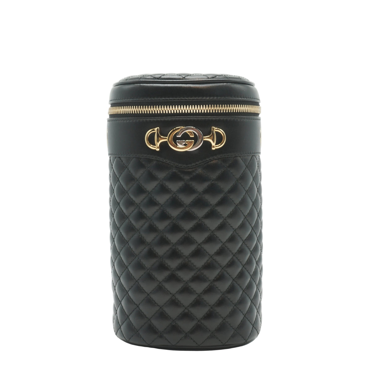 Gucci Zumi Quilted Leather Cylindrical Bag Small GHW