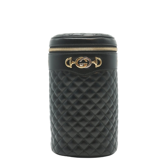 Gucci Zumi Quilted Leather Cylindrical Bag Small GHW