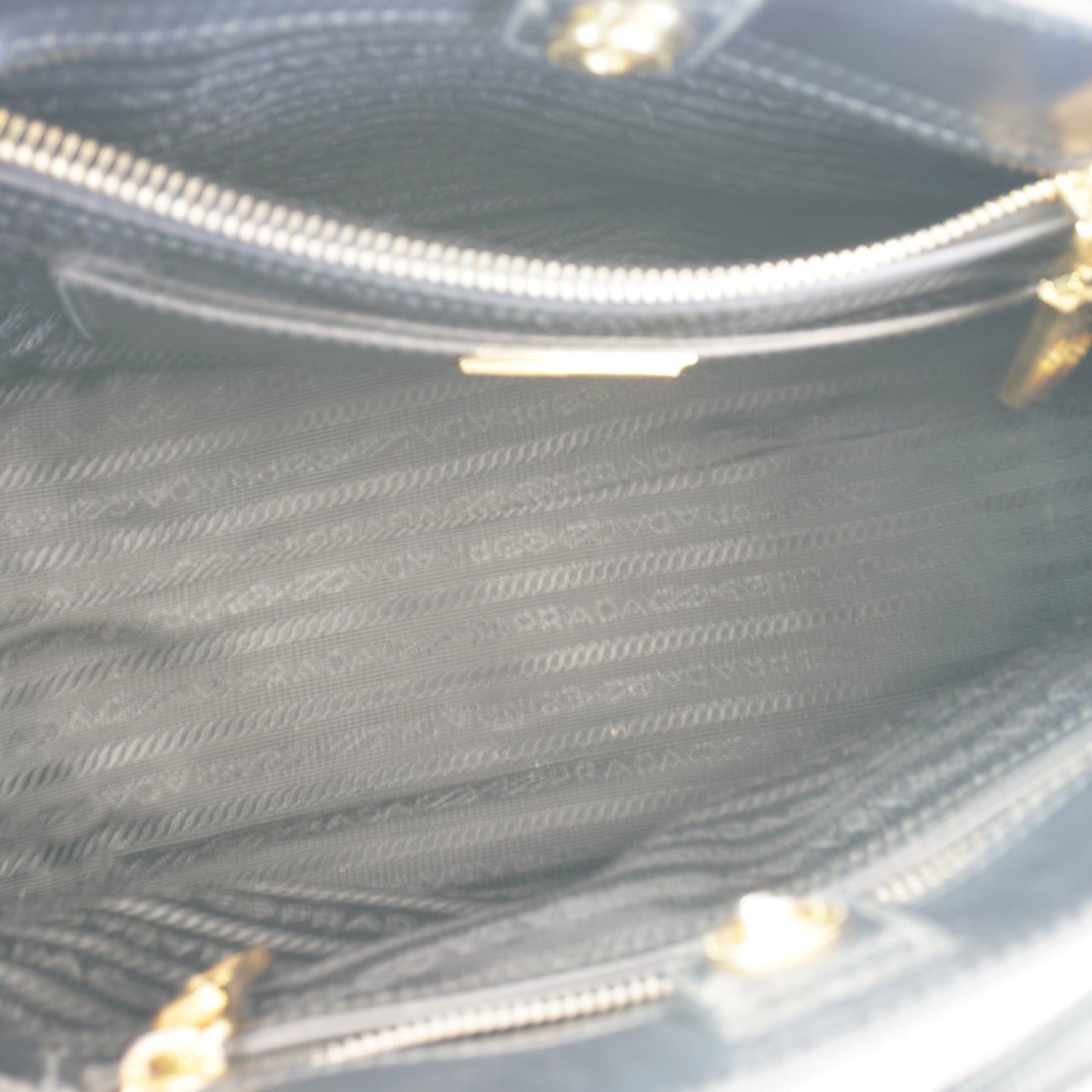 Prada Saffiano Lux Bicolor Tote Bag GHW Small