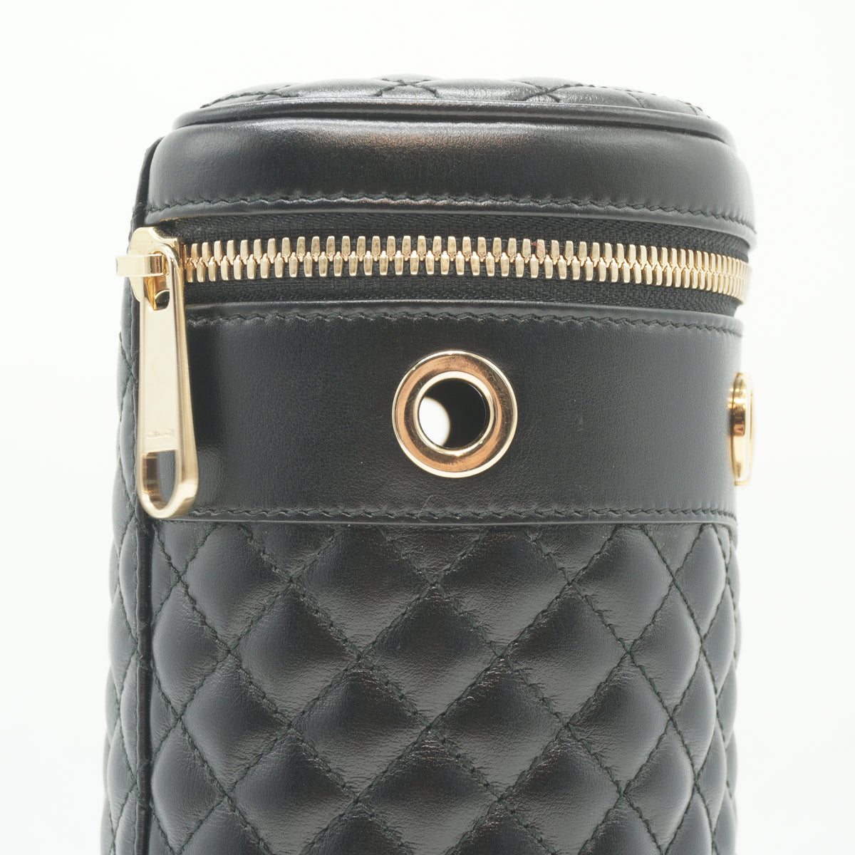 Gucci Zumi Quilted Leather Cylindrical Bag Small GHW