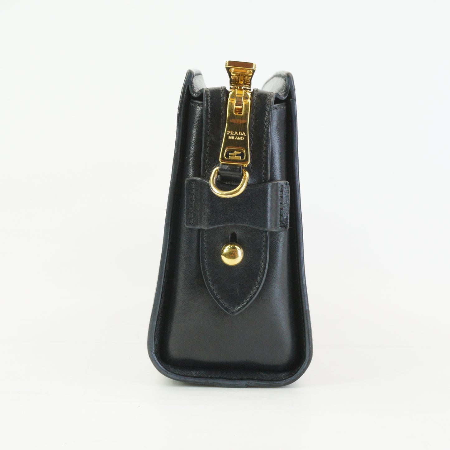 Prada Esplanade Saffiano Crossbody Bag Black GHW Small