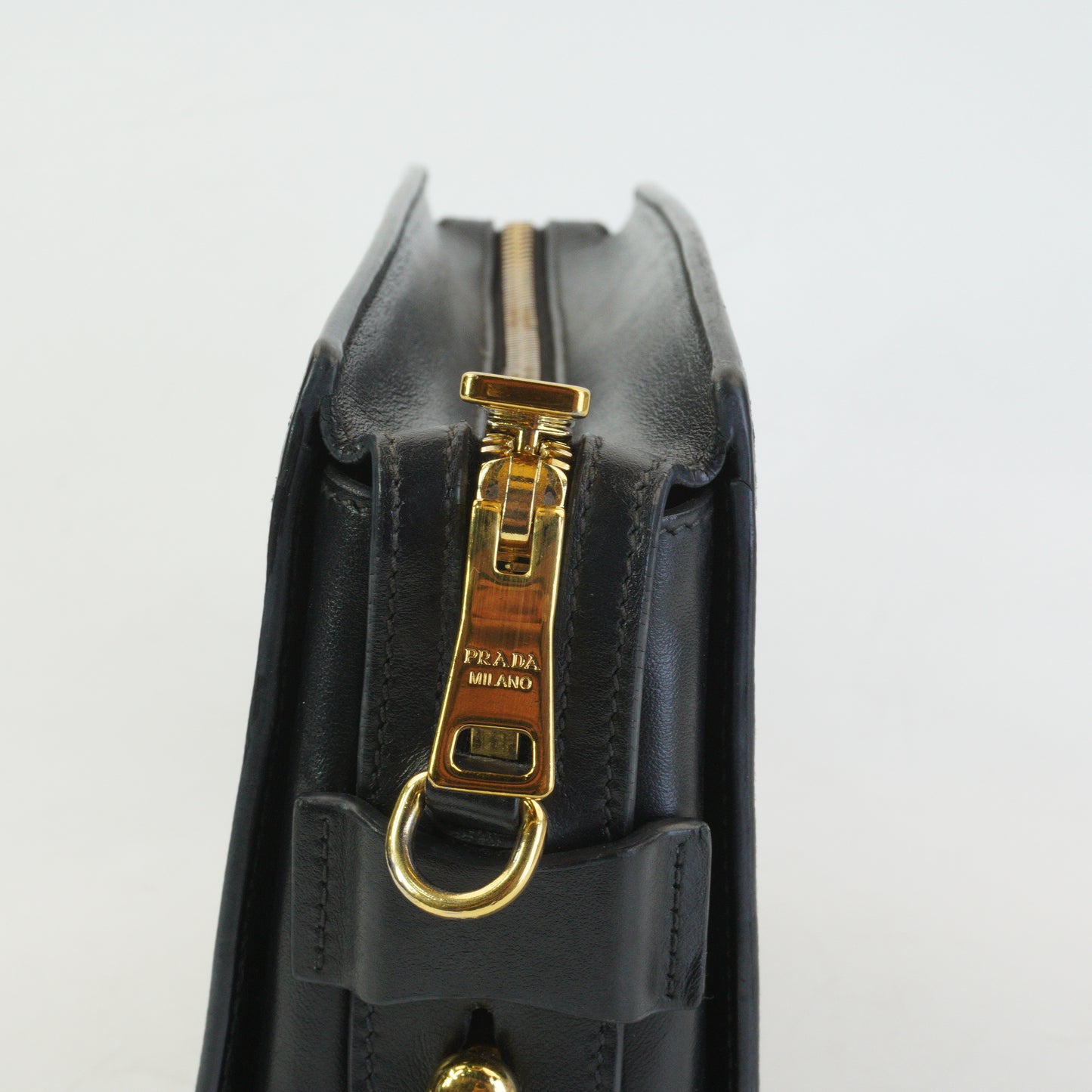 Prada Esplanade Saffiano Crossbody Bag Black GHW Small