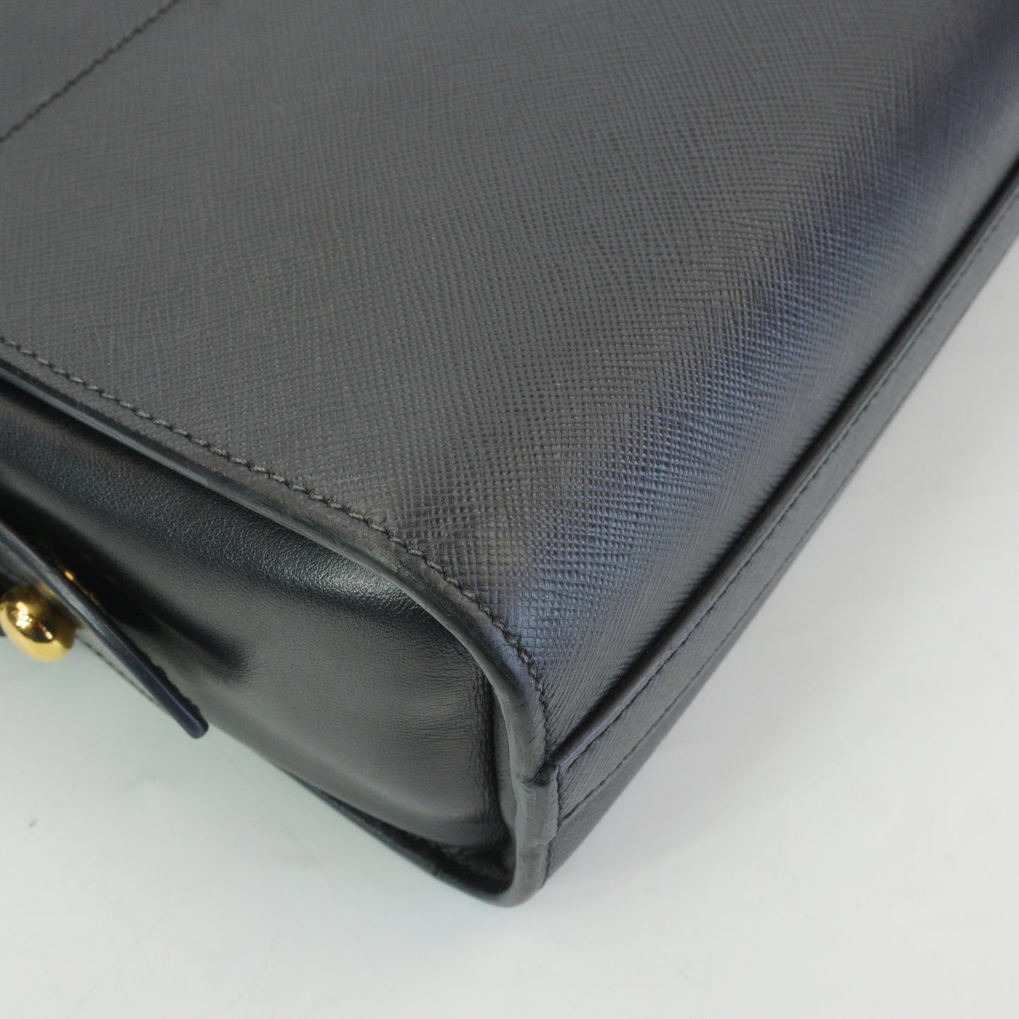Prada Esplanade Saffiano Crossbody Bag Black GHW Small