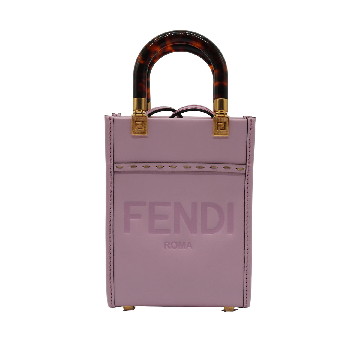 Fendi Sunshine Shopper Mini Purple GHW