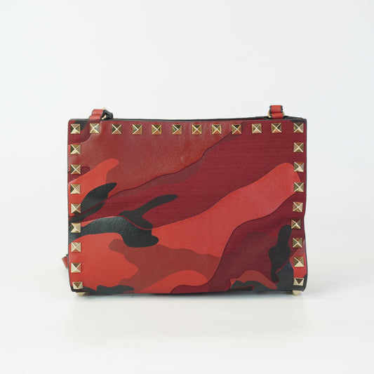 Valentino Rockstud Camouflage Shoulder Bag