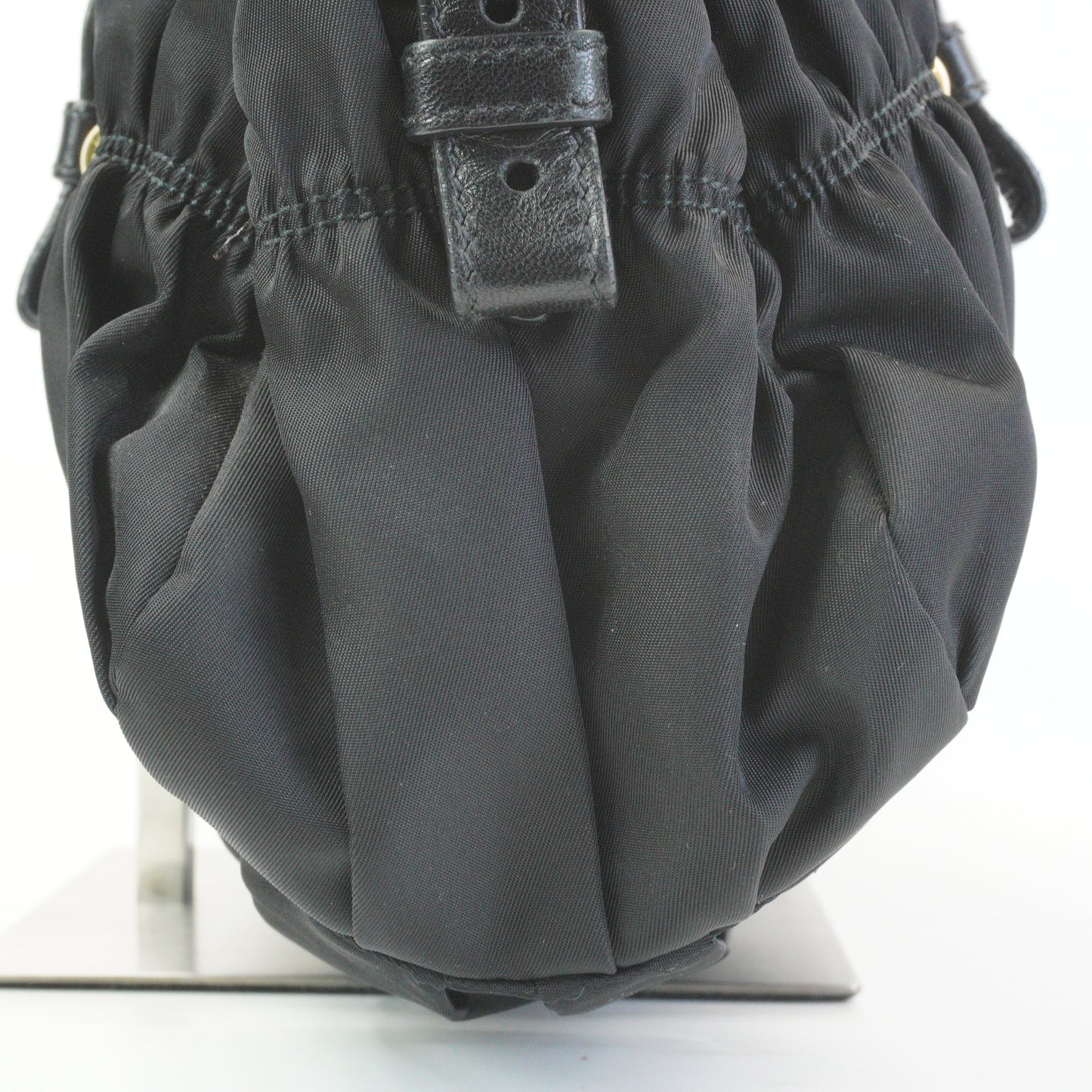 Prada Tessuto Gaufre Satchel Black GHW Medium