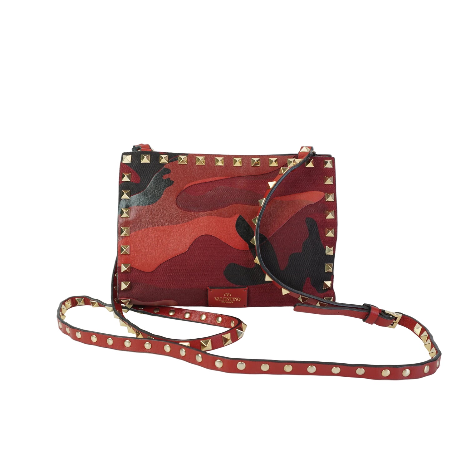 Valentino Rockstud Camouflage Shoulder Bag