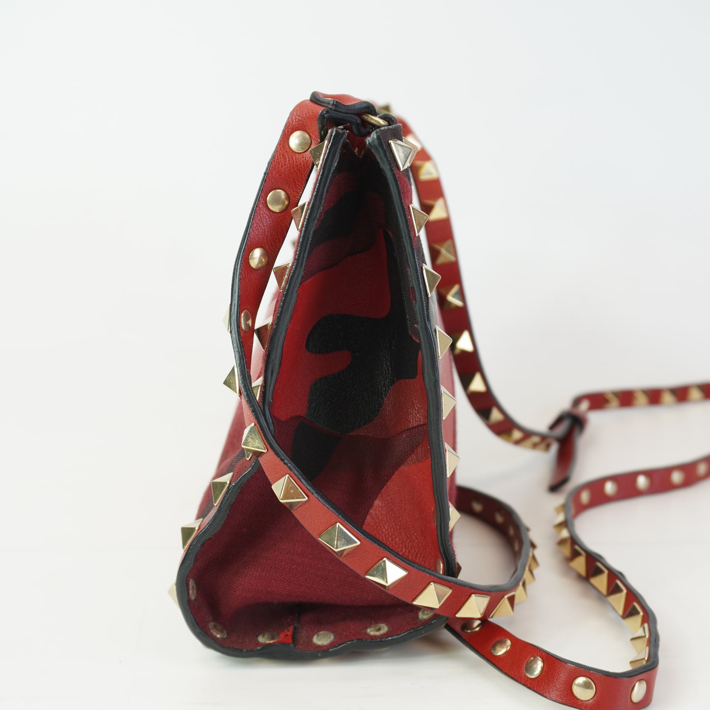 Valentino Rockstud Camouflage Shoulder Bag