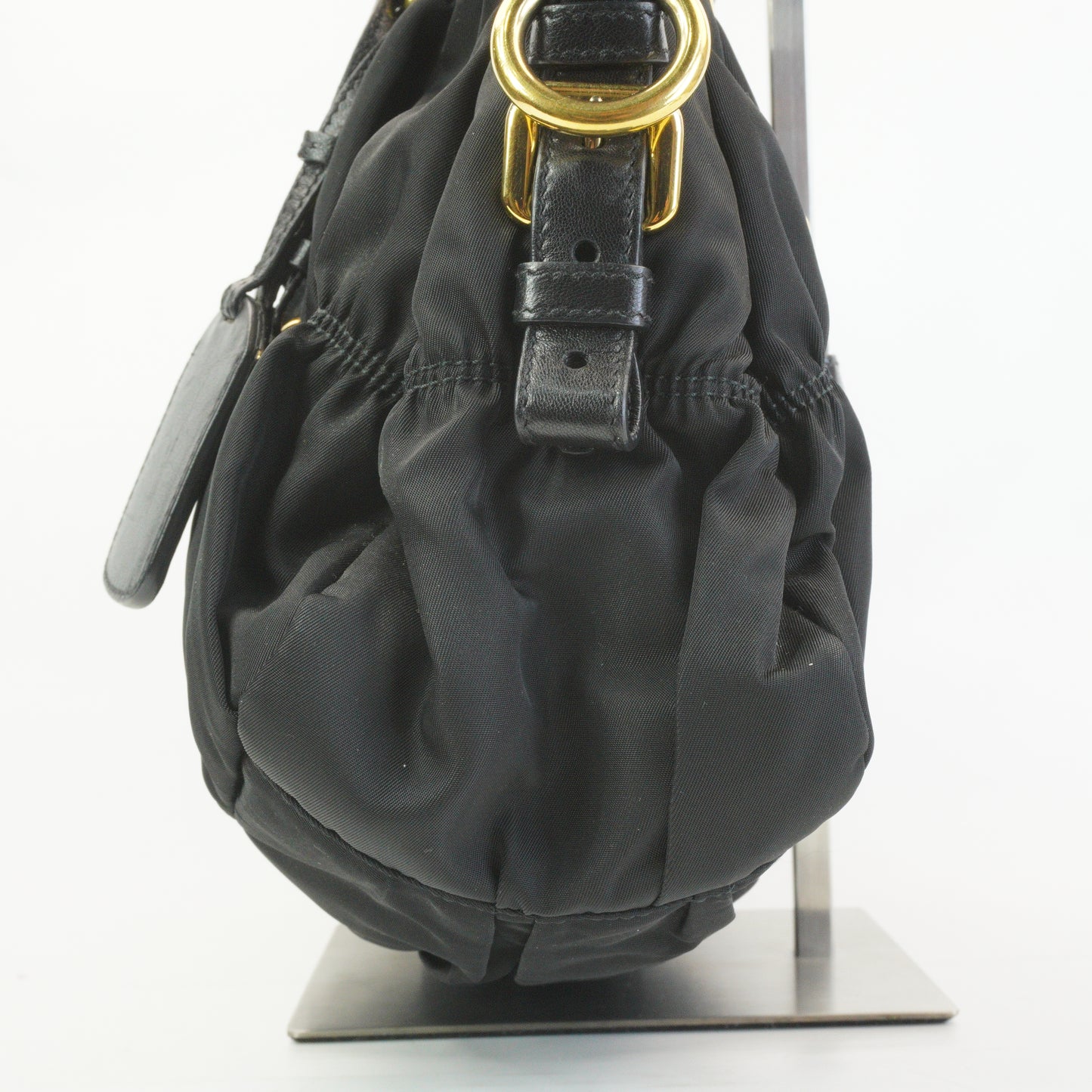 Prada Tessuto Gaufre Satchel Black GHW Medium