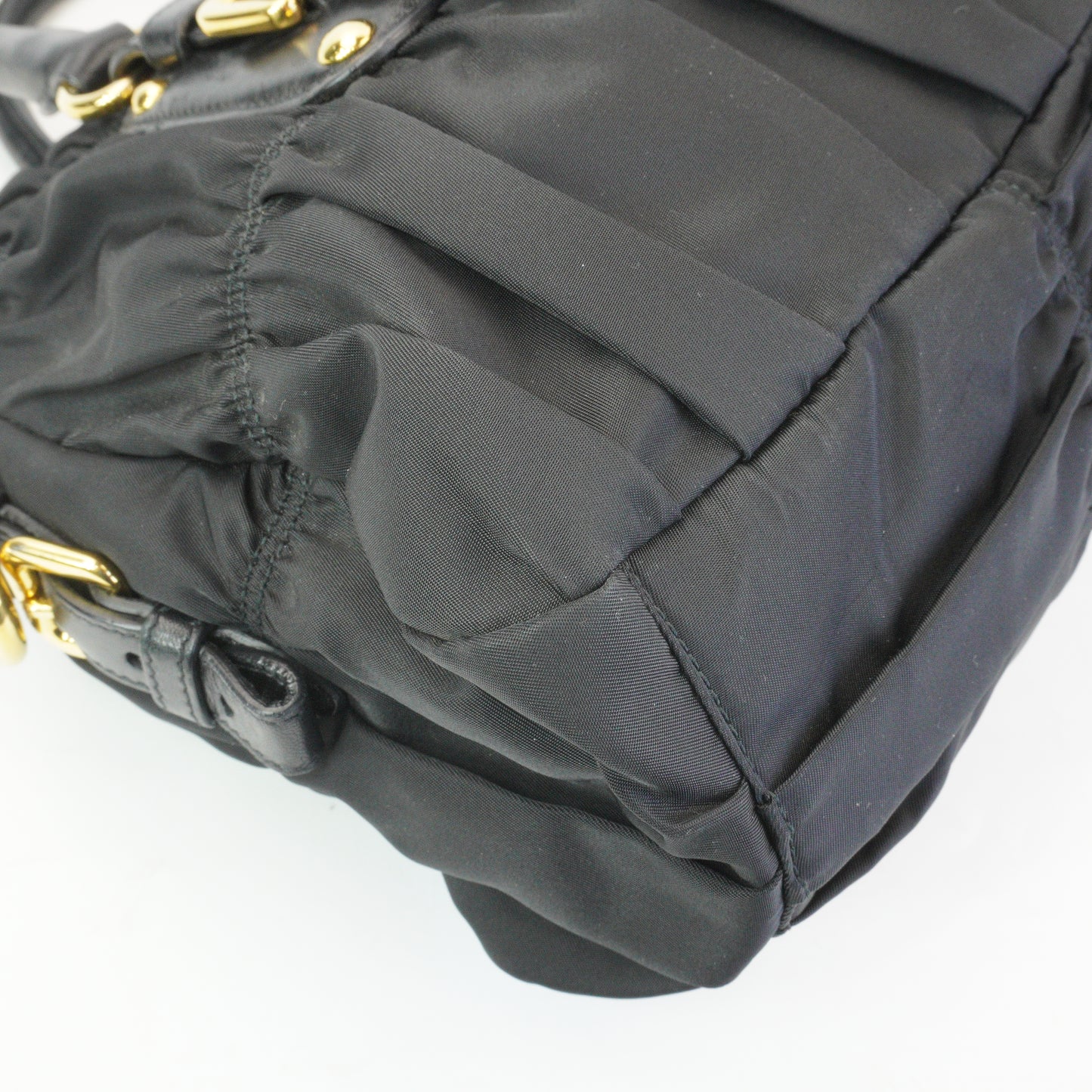 Prada Tessuto Gaufre Satchel Black GHW Medium