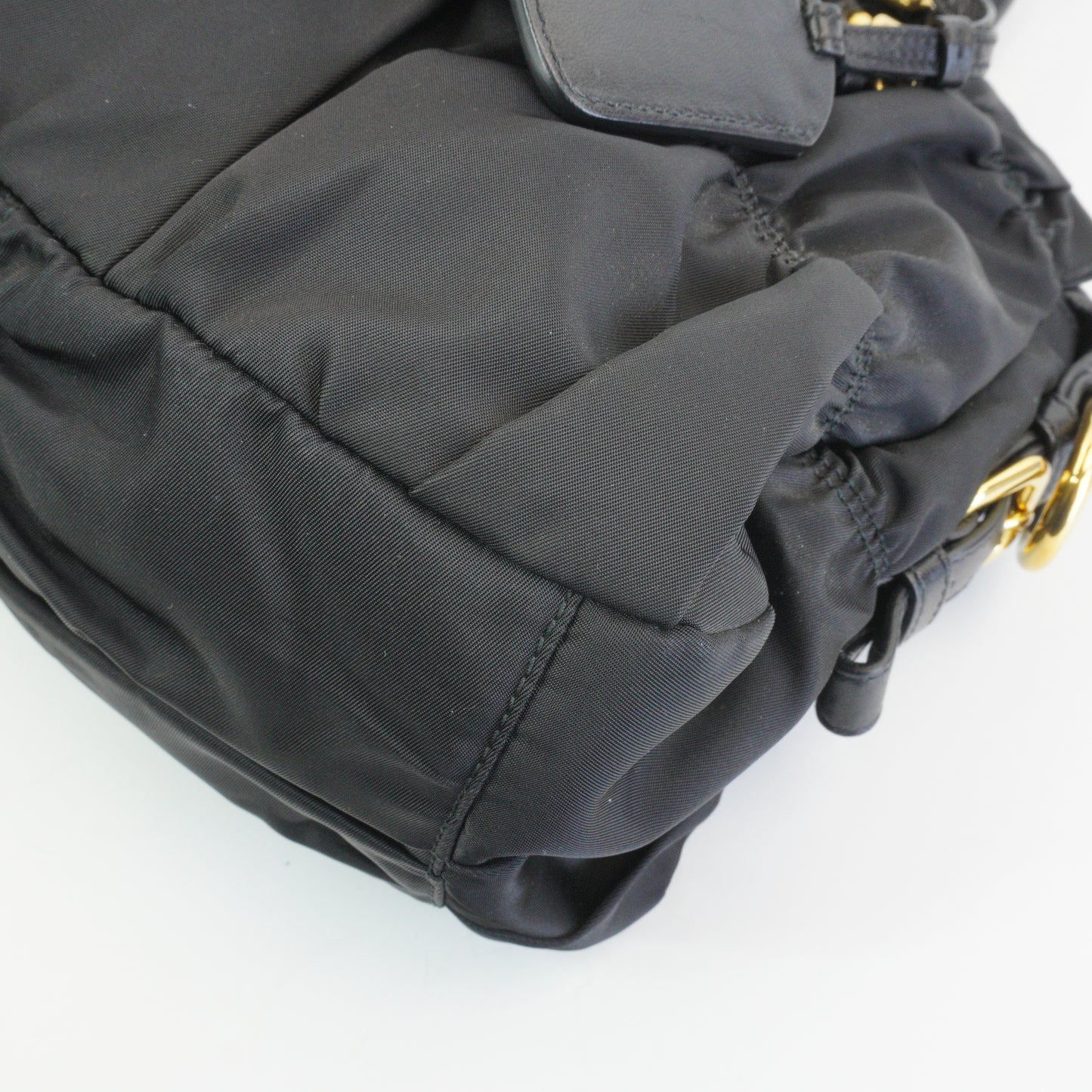 Prada Tessuto Gaufre Satchel Black GHW Medium