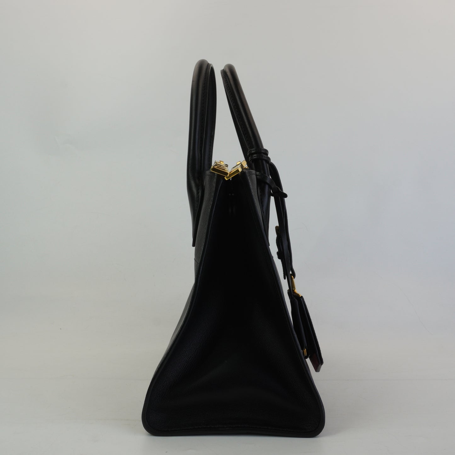 Prada Saffiano Paradigne Bag Black GHW Medium