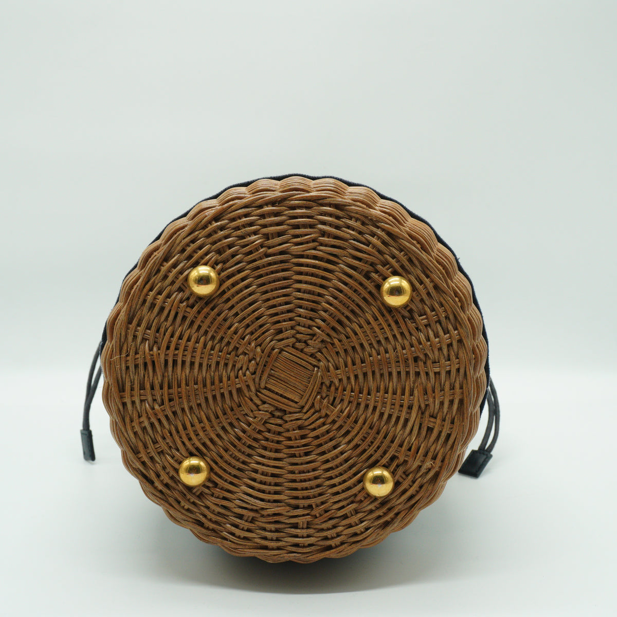 Dior	Wicker Oblique Jacquard Canvas Drawstring Bucket Bag GHW