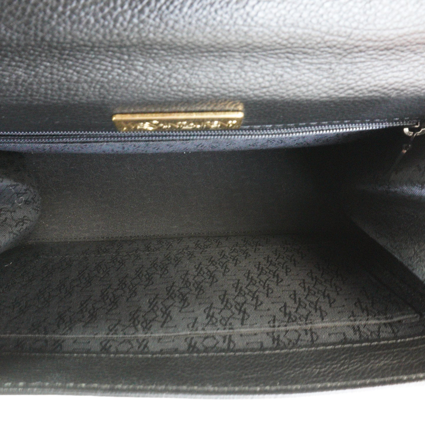YSL	Top Handle Black Envelope Flap Black GHW  Medium