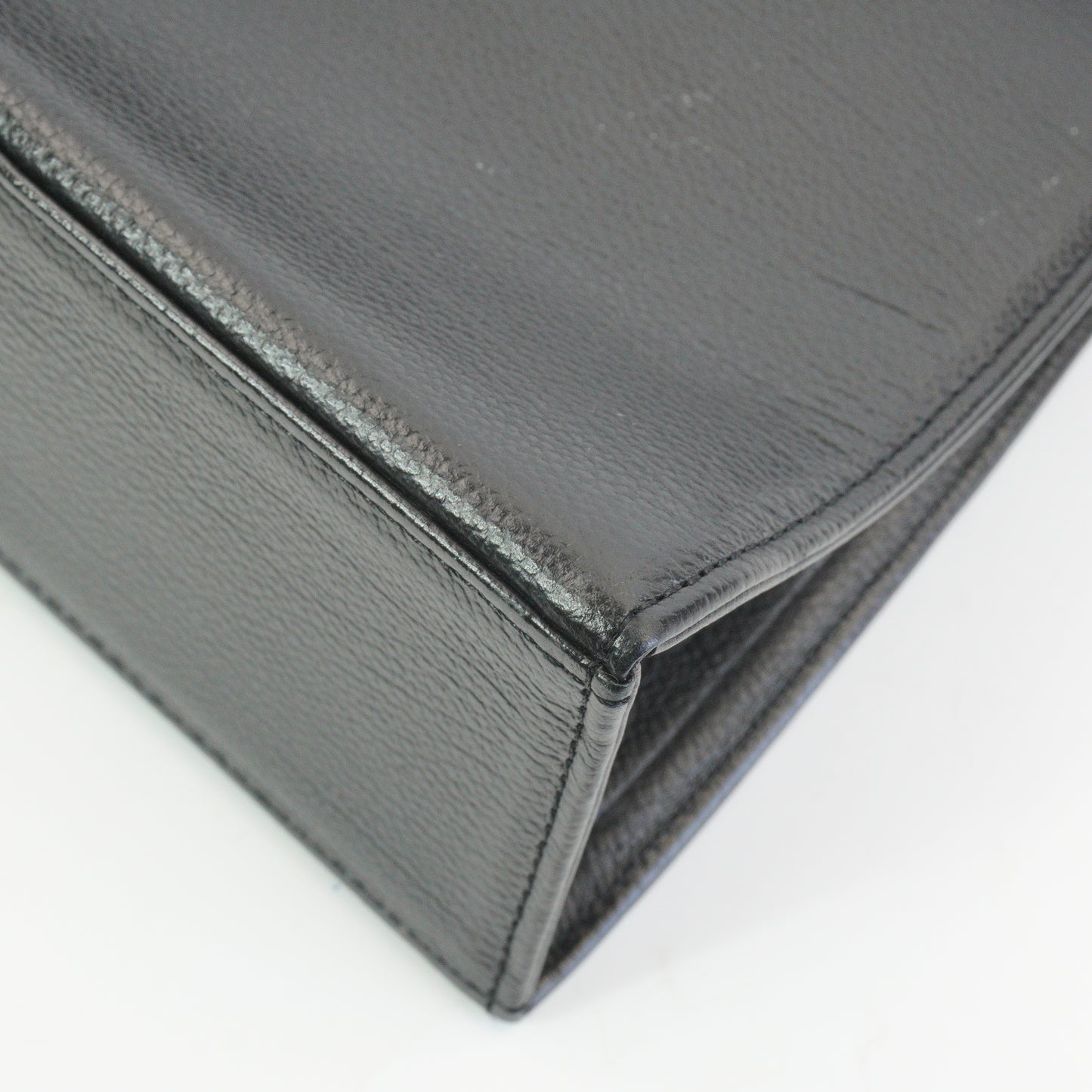 YSL	Top Handle Black Envelope Flap Black GHW  Medium