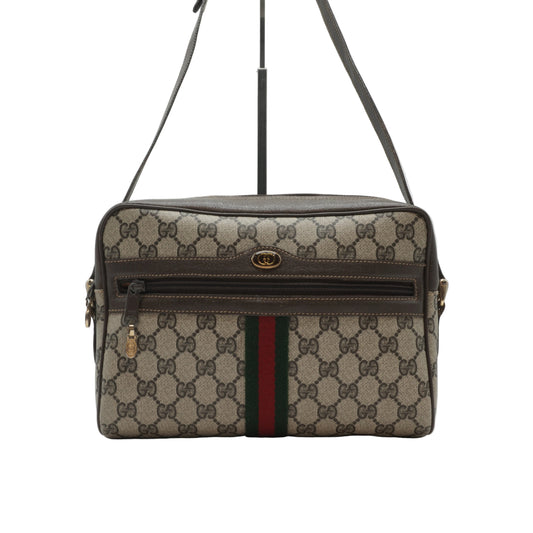 Gucci Vinatge Ophidia  GG Supreme Crossbody Bag Small GHW