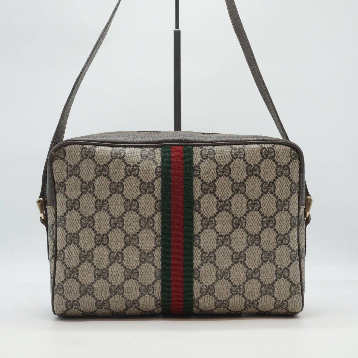 Gucci Vinatge Ophidia  GG Supreme Crossbody Bag Small GHW