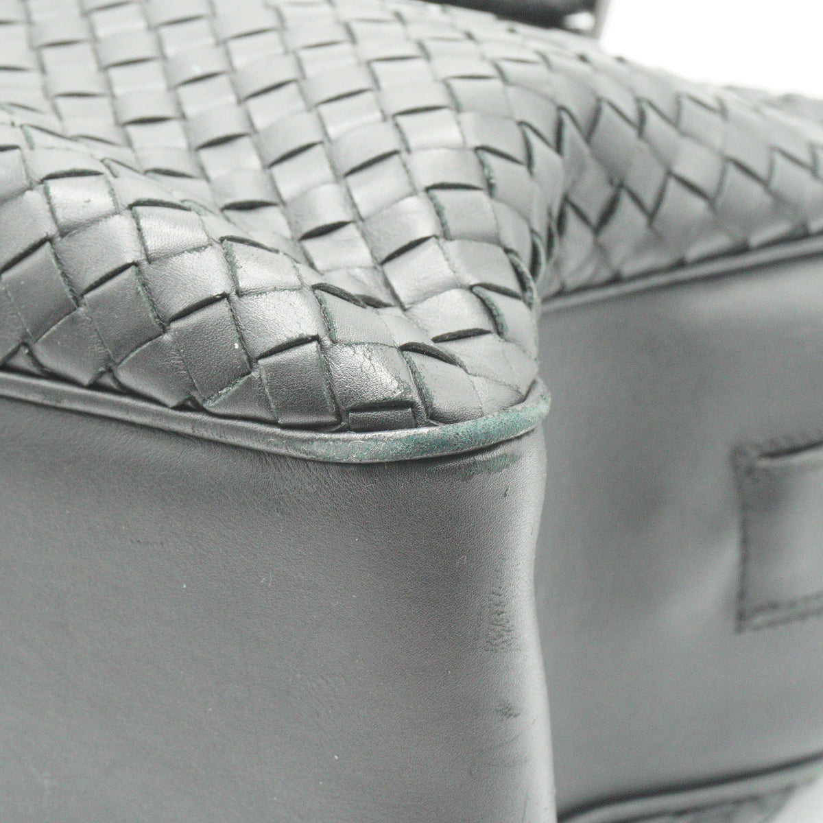 Bottega Veneta Intrecciato Large Leather Black  Briefcase MHW