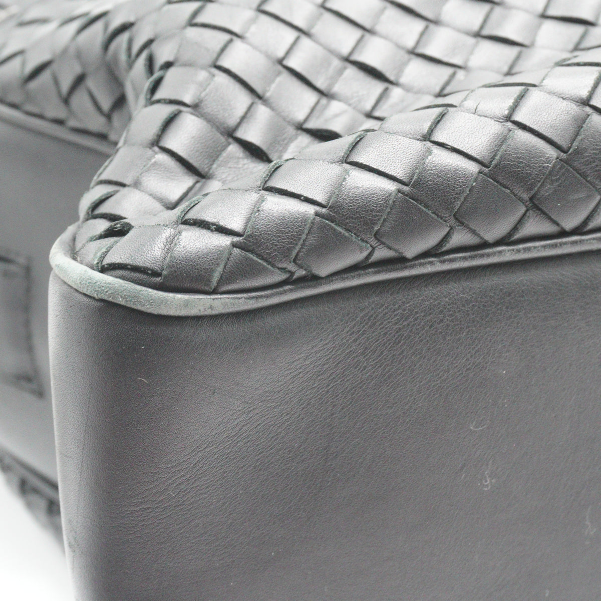 Bottega Veneta Intrecciato Large Leather Black  Briefcase MHW