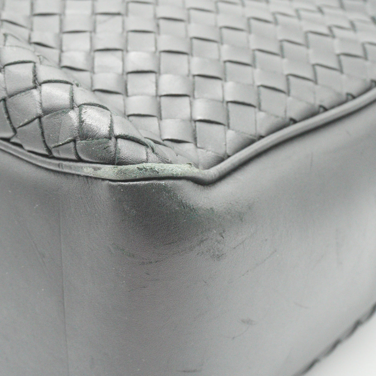 Bottega Veneta Intrecciato Large Leather Black  Briefcase MHW