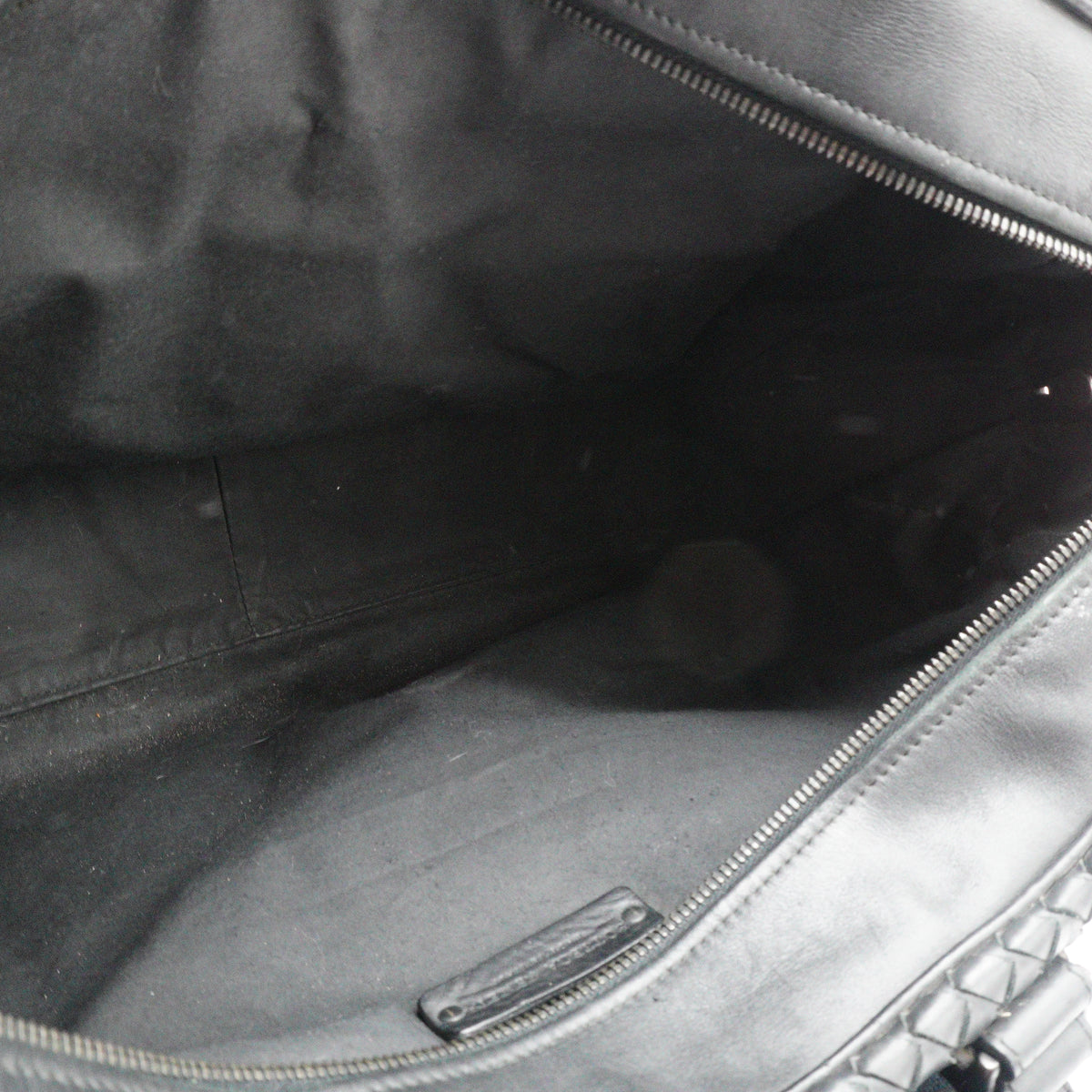 Bottega Veneta Intrecciato Large Leather Black  Briefcase MHW