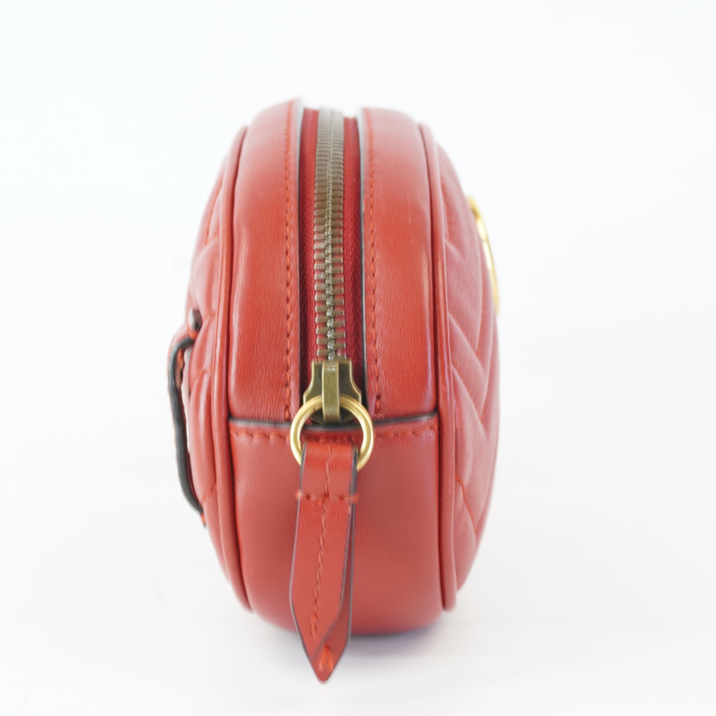 Gucci GG Marmont Metalasse Leather Belthbag