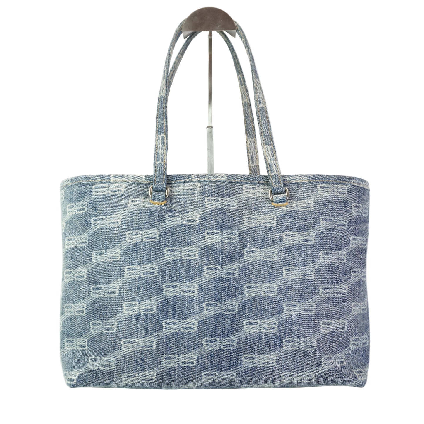 Balenciaga Signature BB Monogram Denim Tote SHW
