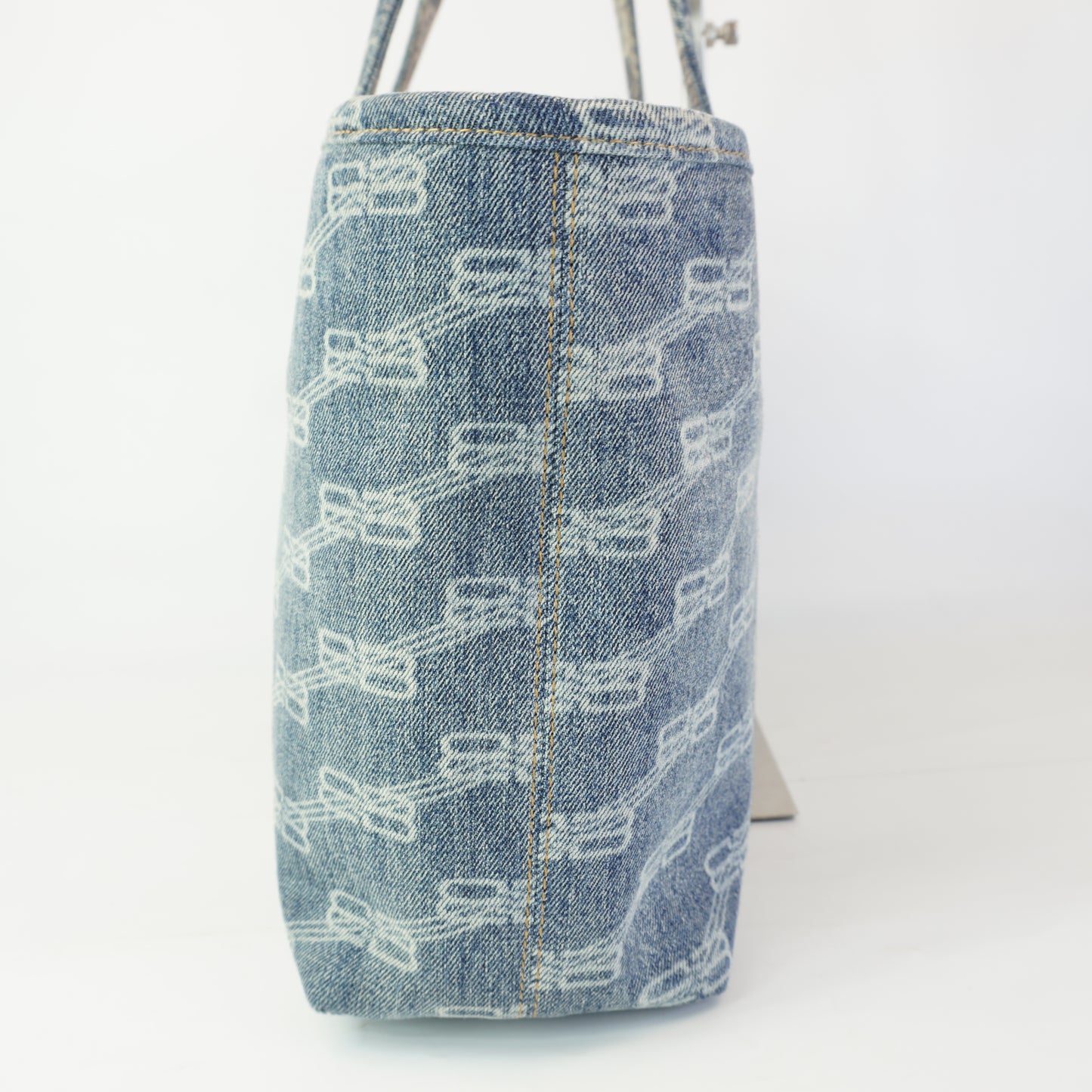 Balenciaga Signature BB Monogram Denim Tote SHW