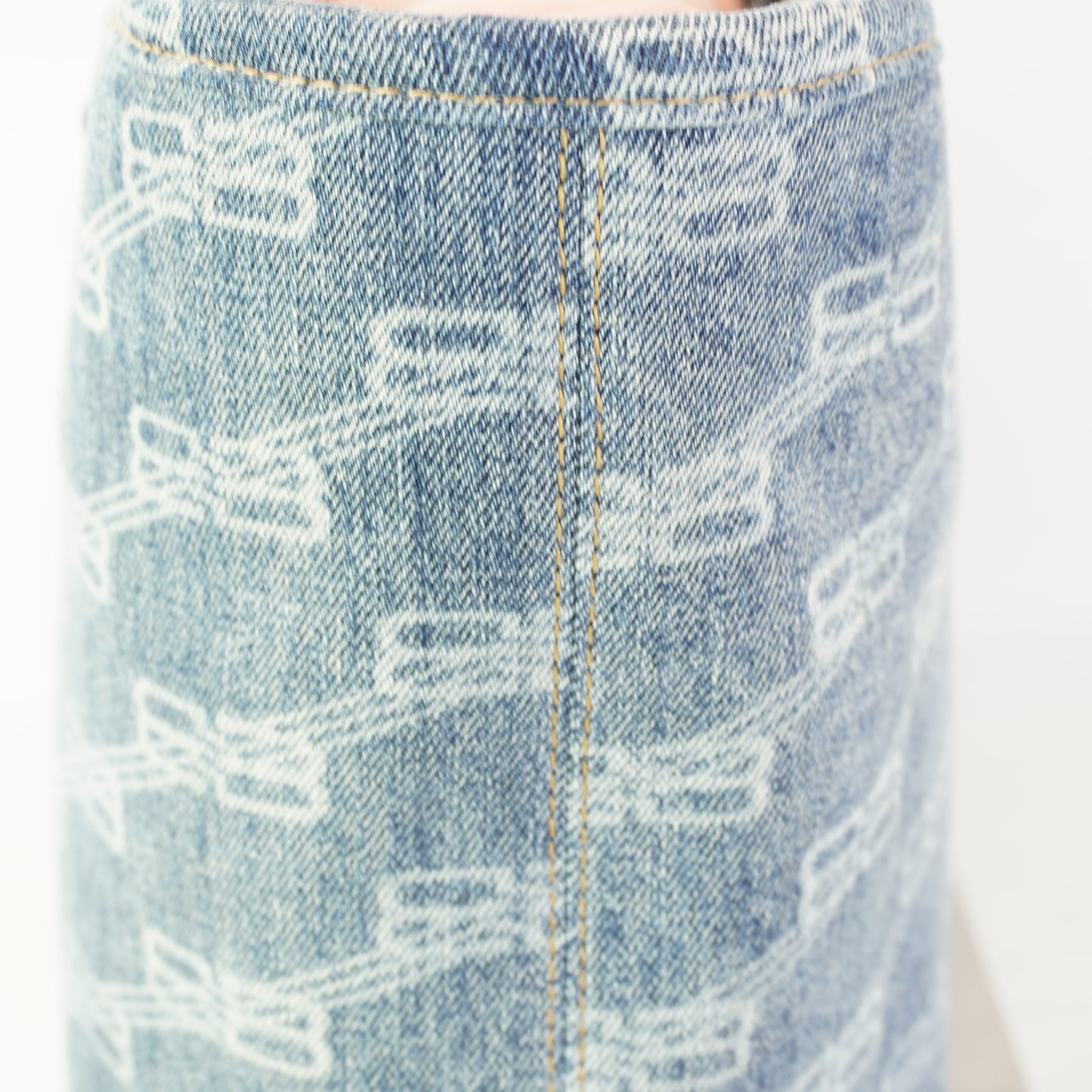 Balenciaga Signature BB Monogram Denim Tote SHW