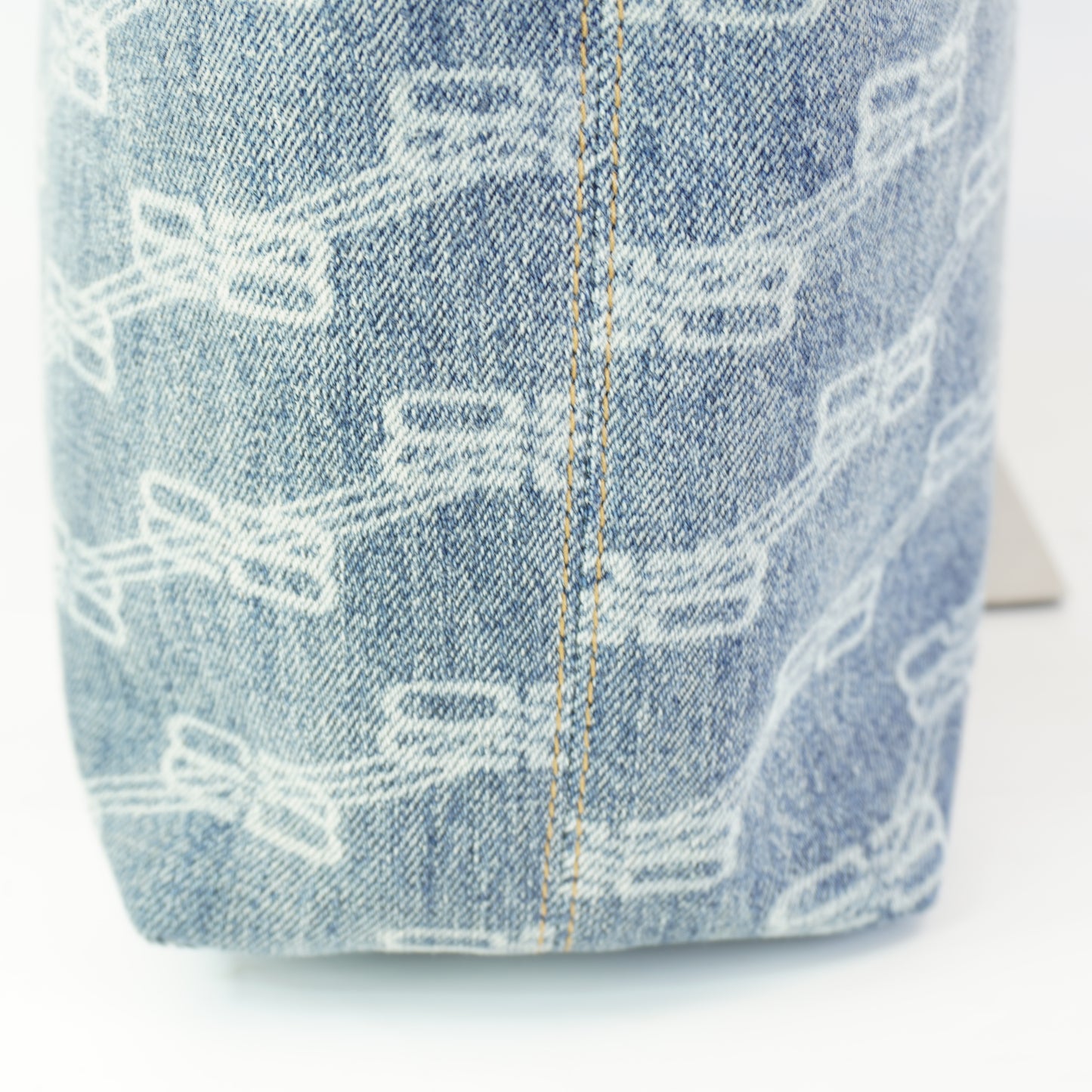 Balenciaga Signature BB Monogram Denim Tote SHW