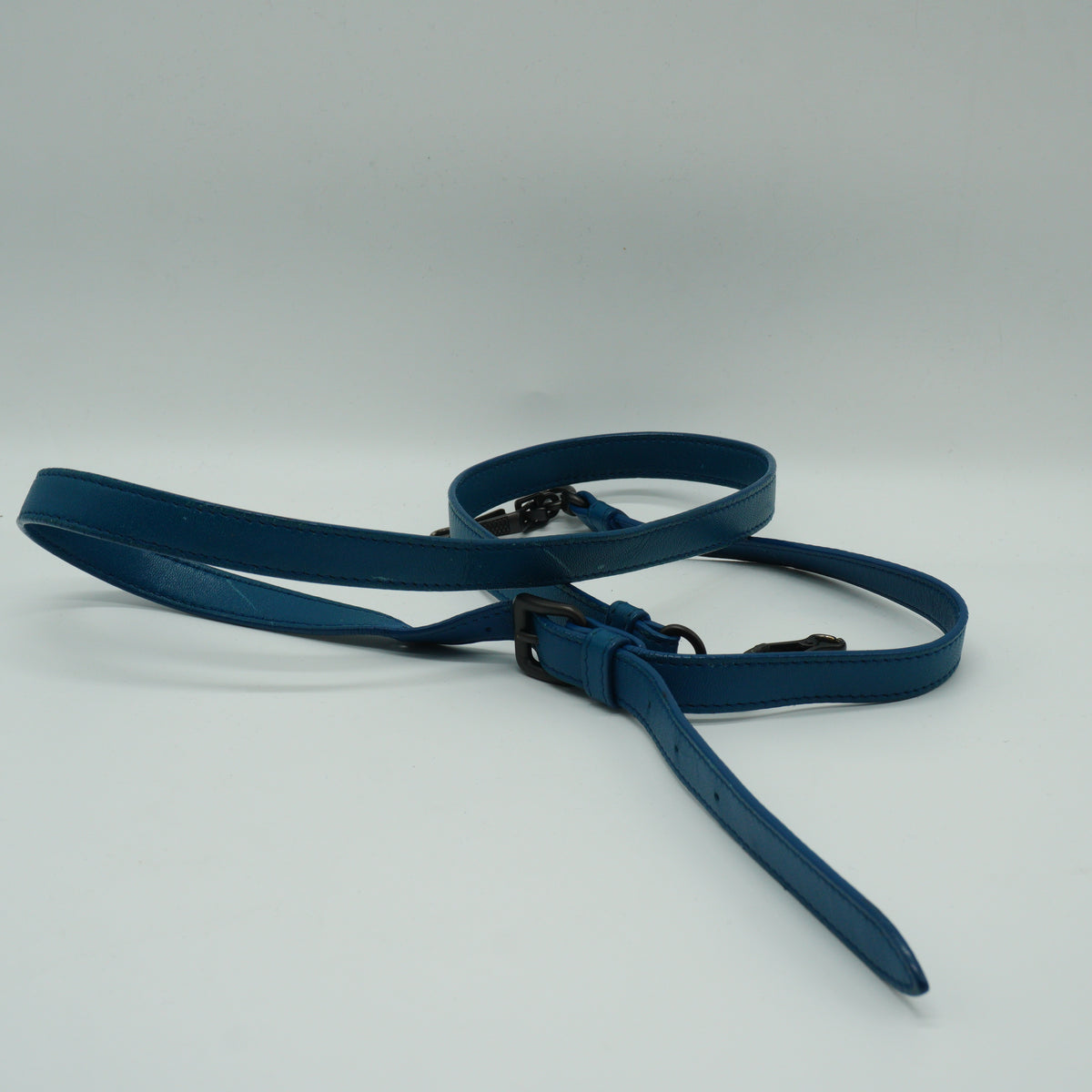 Bottega Veneta Nappa Intrecciato Medium Flap Crossbody Bag Blue MW