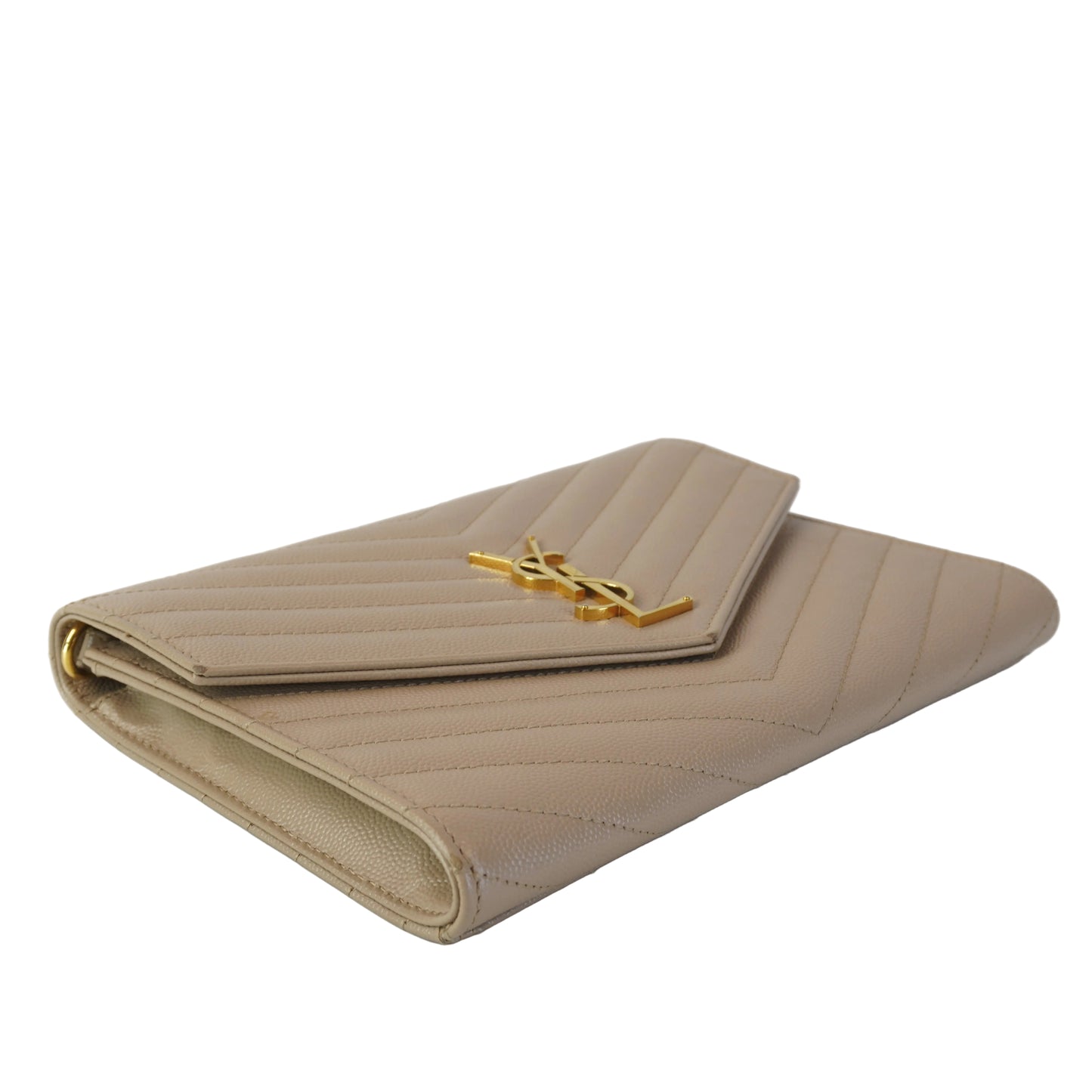 YSL	Clutch Beige