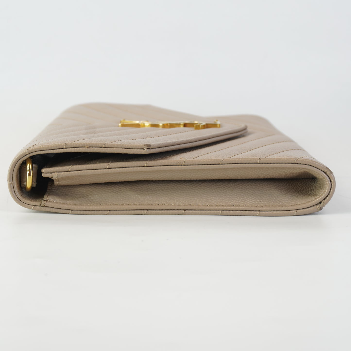 YSL	Clutch Beige