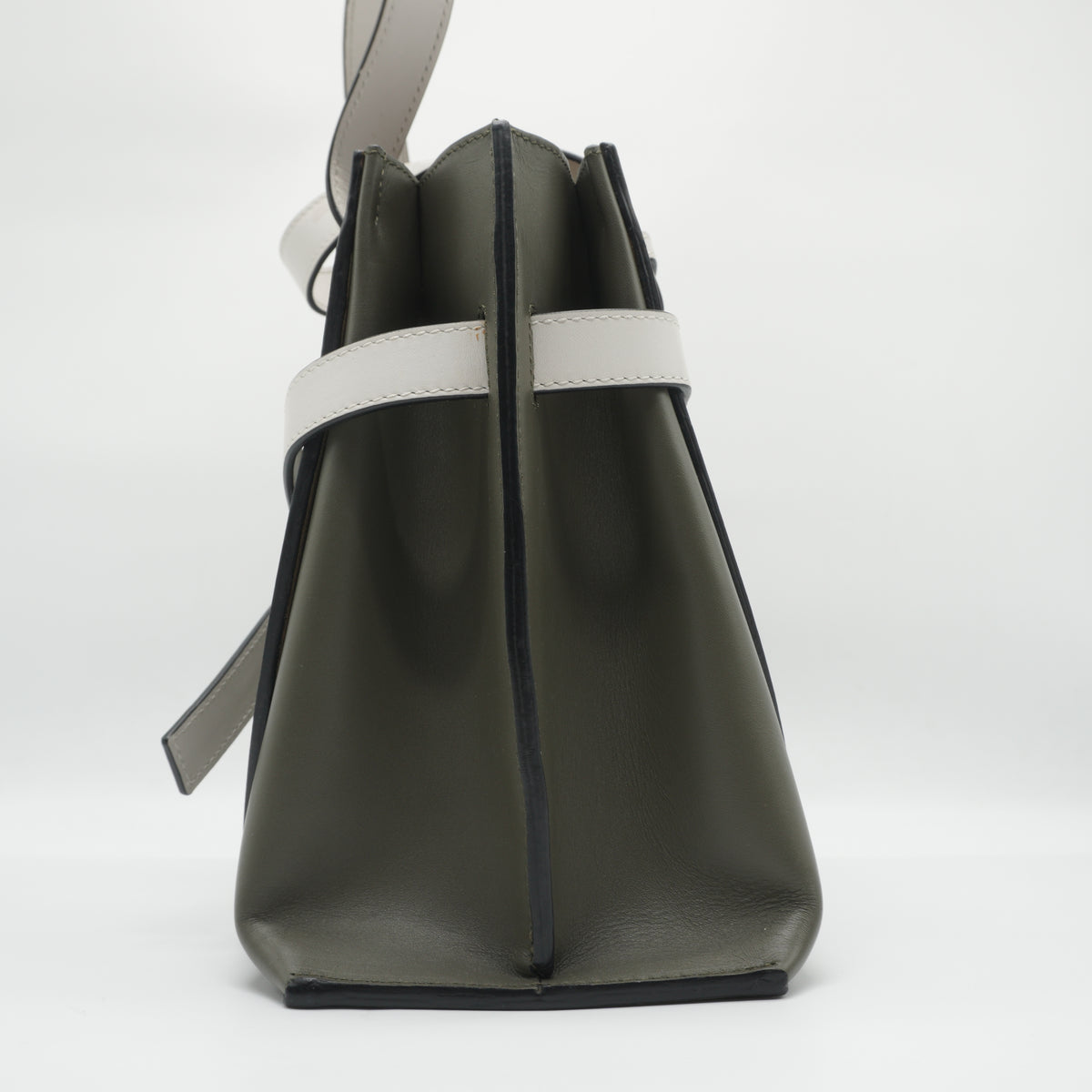 Loewe Gate Top Handle Bag Medium Khaki Green GHW