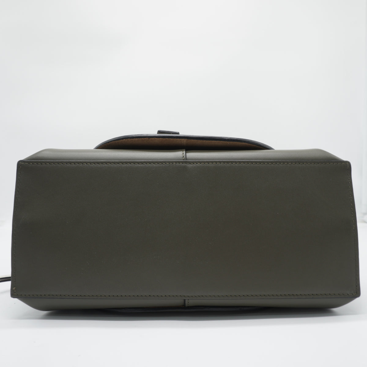 Loewe Gate Top Handle Bag Medium Khaki Green GHW