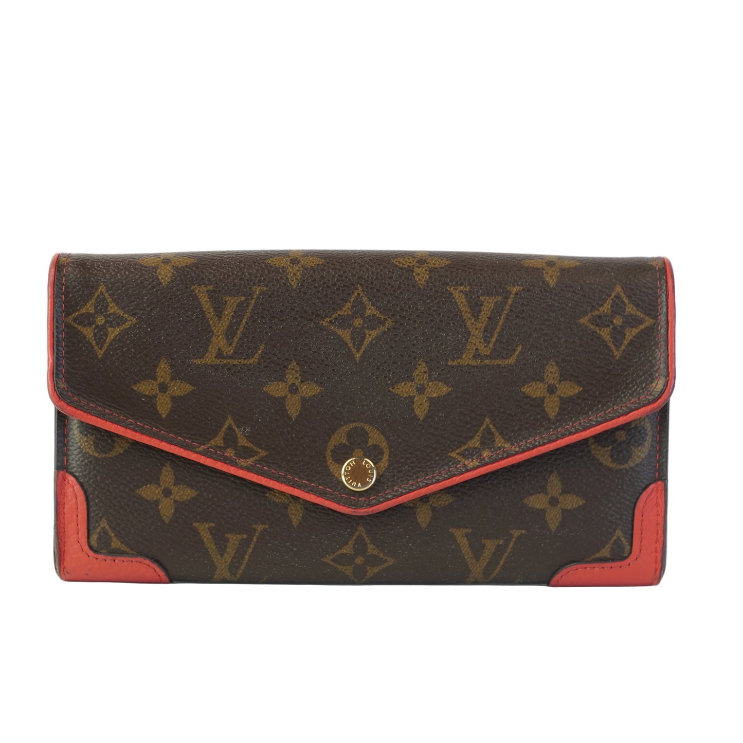 Louis Vuitton	Sarah Wallet Mono Poppy Red