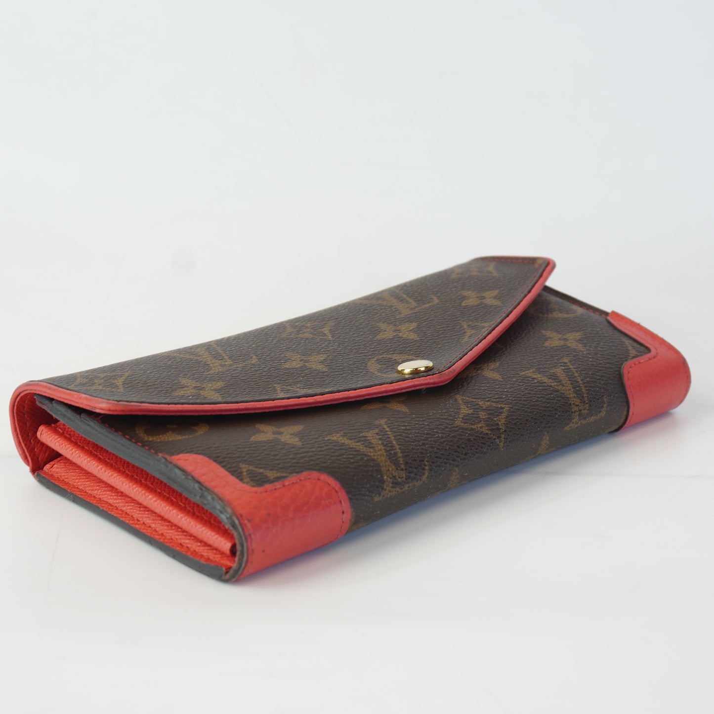 Louis Vuitton	Sarah Wallet Mono Poppy Red