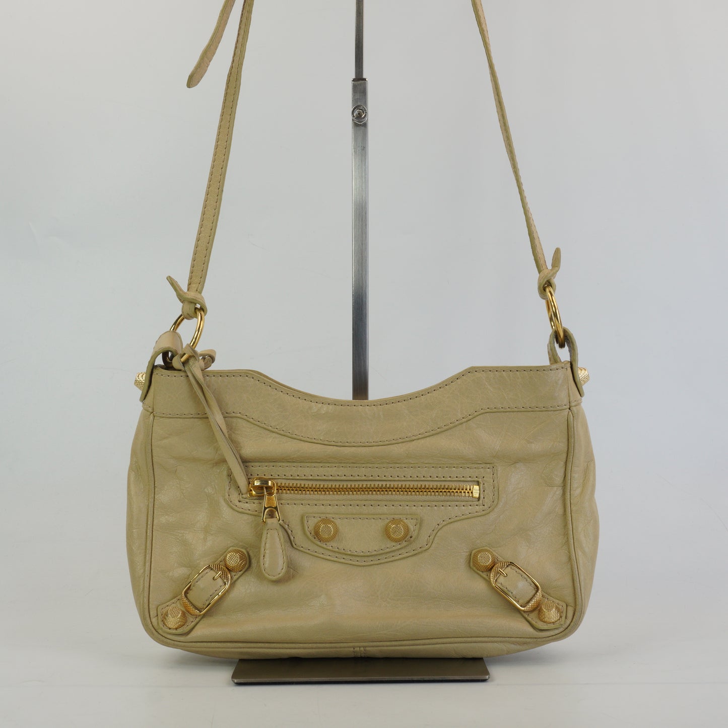 Balenciaga Gaint Hip Crossbody Bag Cream GHW Small
