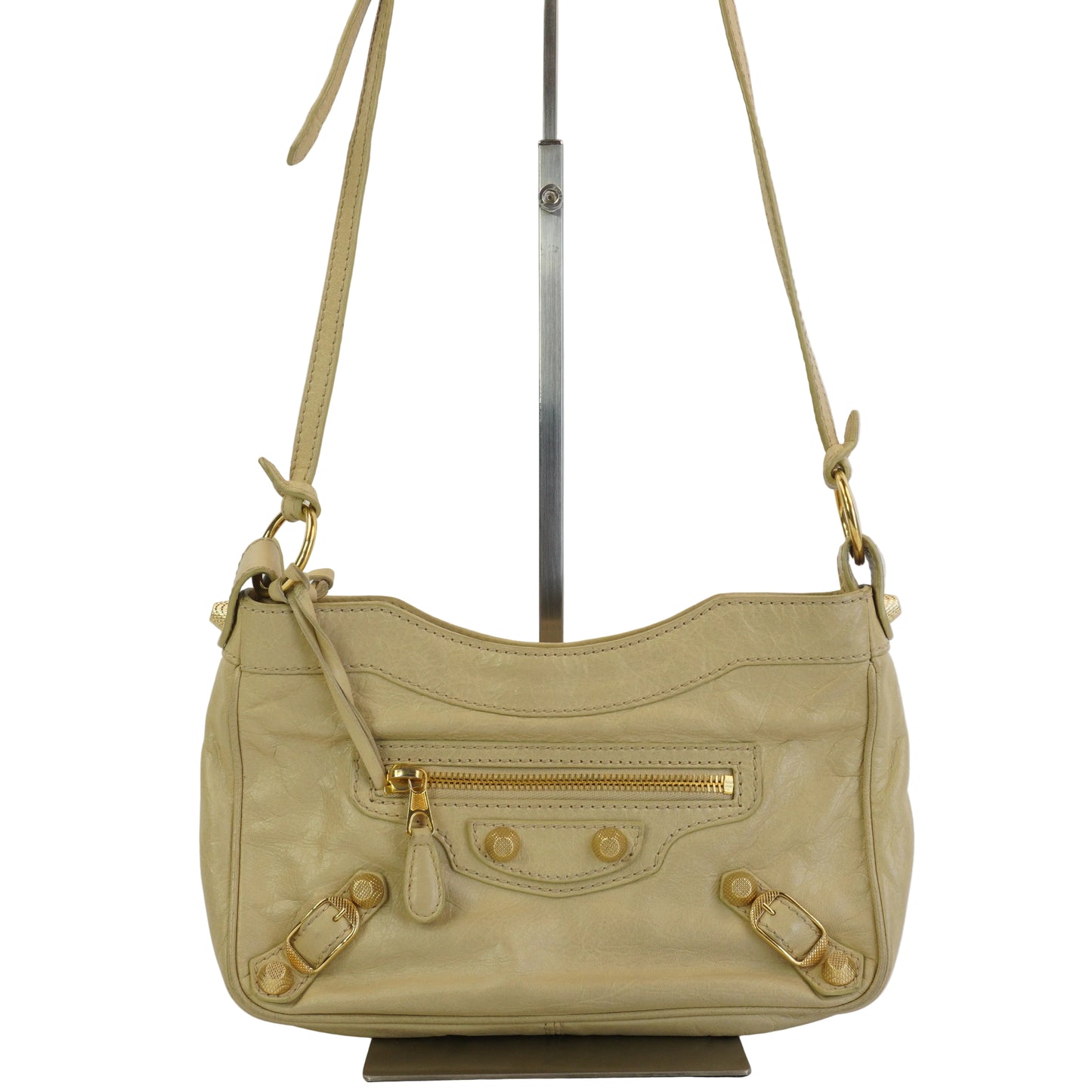 Balenciaga Gaint Hip Crossbody Bag Cream GHW Small