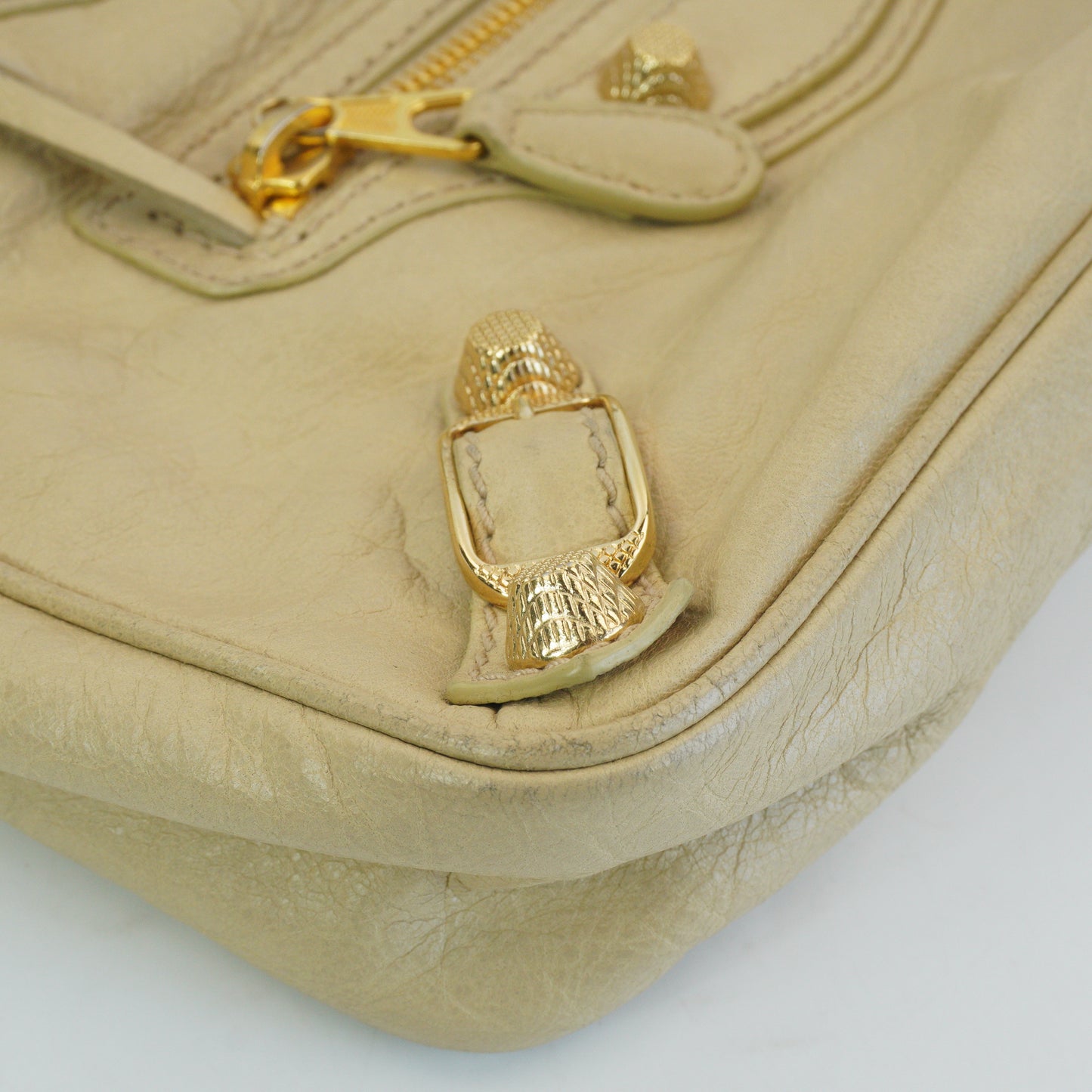 Balenciaga Gaint Hip Crossbody Bag Cream GHW Small